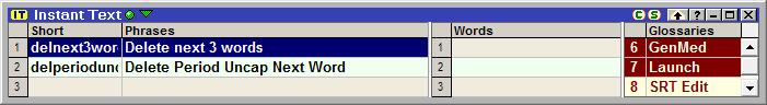 Commands in advisories