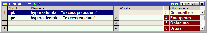Display form in advisories