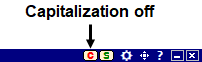 Capitalization Off