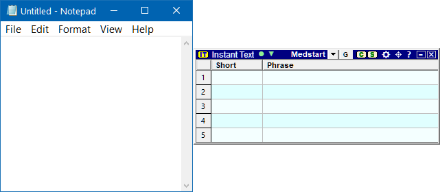 Right middle alignment