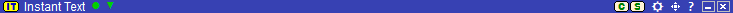 Instant Text Title Bar with focus