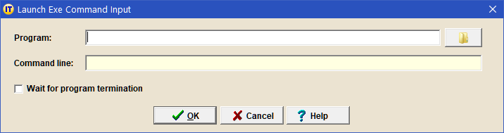 Launch Exe Command Input