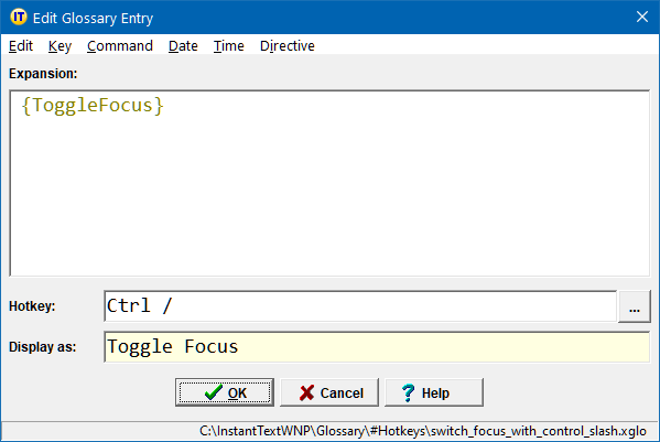 Toggle Focus Hotkey