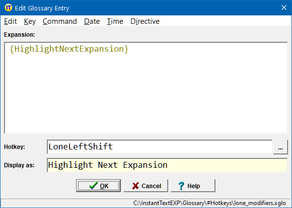 Highlight Next Expansion Hotkey