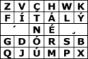 Shifted acute letter panel