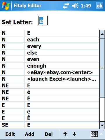 Letter slides