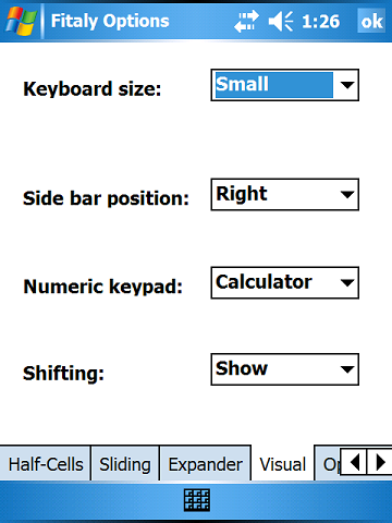 Visual options